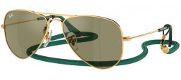 Gafas Junior - Ray-Ban® Junior Collection - RJ9506S - 223/6R ARISTA GOLD // GREEN MIRROR