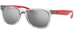 Gafas Junior - Ray-Ban® Junior Collection - RJ9052S - 70636G TRANSPARENT GREY // GREY SILVER MIRROR