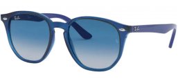 Lunettes Junior - Ray-Ban® Junior Collection - RJ9070S - 70624L TRANSPARENT BLUE // GREY DARK BLUE GRADIENT