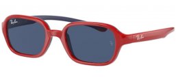 Gafas Junior - Ray-Ban® Junior Collection - RJ9074S - 709380 RED ON RUBBER BLUE // DARK BLUE