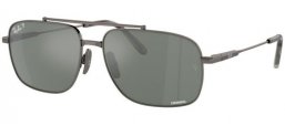 Gafas de Sol - Ray-Ban® - Ray-Ban® RB8096 MICHAEL TITANIUM - 165/GK GUNMETAL // GREY MIRROR SILVER POLARIZED