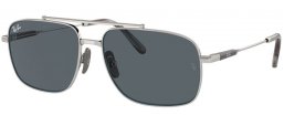 Gafas de Sol - Ray-Ban® - Ray-Ban® RB8096 MICHAEL TITANIUM - 9209R5  SILVER // BLUE