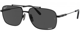 Gafas de Sol - Ray-Ban® - Ray-Ban® RB8096 MICHAEL TITANIUM - 9267K8  BLACK // DARK GREY POLARIZED