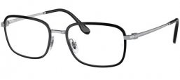 Monturas - Ray-Ban® - RX6495 - 2861  BLACK ON SILVER