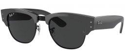 Gafas de Sol - Ray-Ban® - Ray-Ban® RB0316S MEGA CLUBMASTER - 136748  GREY ON BLACK // BLACK POLARIZED