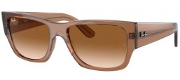 Gafas de Sol - Ray-Ban® - Ray-Ban® RB0947S CARLOS - 664051  TRANSPARENT LIGHT BROWN // BROWN GRADIENT