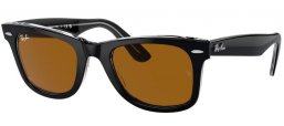 Gafas de Sol - Ray-Ban® - Ray-Ban® RB2140 ORIGINAL WAYFARER - 129433  BLACK ON TRANSPARENT // DARK BROWN