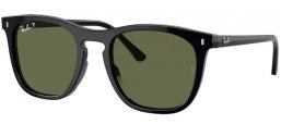 Gafas de Sol - Ray-Ban® - Ray-Ban® RB2210 - 901/58 BLACK // DARK GREEN POLARIZED