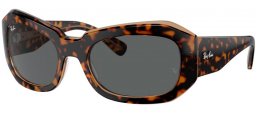 Gafas de Sol - Ray-Ban® - Ray-Ban® RB2212 BEATE - 1292B1  HAVANA ON TRANSPARENT BROWN // DARK GREY