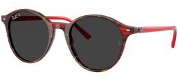 Gafas de Sol - Ray-Ban® - Ray-Ban® RB2230 BERNARD - 141948  FANTASY RED IN TRANSPARENT TONE // BLACK POLARIZED