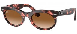 Gafas de Sol - Ray-Ban® - Ray-Ban® RB2242 WAYFARER OVAL - 133451  HAVANA PINK // BROWN GRADIENT ANTIREFLECTION