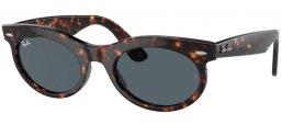 Gafas de Sol - Ray-Ban® - Ray-Ban® RB2242 WAYFARER OVAL - 902/R5 HAVANA // BLUE ANTIREFLECTION