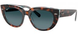 Gafas de Sol - Ray-Ban® - Ray-Ban® RB2286 DOREEN - 1413S3  DARK HAVANA ON TRANSPARENT MULTICOLOR // BLUE GRADIENT POLARIZED