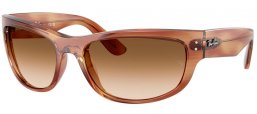 Gafas de Sol - Ray-Ban® - Ray-Ban® RB2289 MEGA BALORAMA - 140351  STRIPED BROWN // BROWN GRADIENT TRANSPARENT