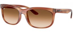 Gafas de Sol - Ray-Ban® - Ray-Ban® RB2389 BALORETTE - 140351  STRIPED BROWN // BROWN GRADIENT TRANSPARENT