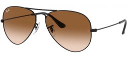 Gafas de Sol - Ray-Ban® - Ray-Ban® RB3025 AVIATOR LARGE METAL - 002/51 BLACK // BROWN GRADIENT