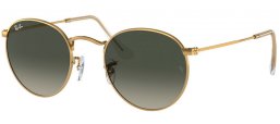 Lunettes de soleil - Ray-Ban® - Ray-Ban® RB3447 ROUND METAL - 001/71 GOLD // GREY GRADIENT