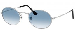 Gafas de Sol - Ray-Ban® - Ray-Ban® RB3547 OVAL - 003/3F SILVER // BLUE GRADIENT TRANSPARENT