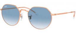 Gafas de Sol - Ray-Ban® - Ray-Ban® RB3565 JACK - 92023F  ROSE GOLD // BLUE GRADIENT ANTIREFLECTION