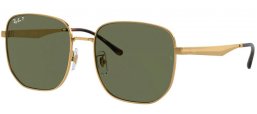 Gafas de Sol - Ray-Ban® - Ray-Ban® RB3713D - 001/9A GOLD // DARK GREEN POLARIZED