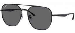 Gafas de Sol - Ray-Ban® - Ray-Ban® RB3724D - 002/81 BLACK // DARK GREY POLARIZED