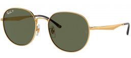 Gafas de Sol - Ray-Ban® - Ray-Ban® RB3727D - 001/9A GOLD // DARK GREEN POLARIZED