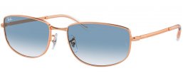 Gafas de Sol - Ray-Ban® - Ray-Ban® RB3732 - 92023F  ROSE GOLD // BLUE GRADIENT