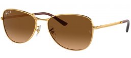 Gafas de Sol - Ray-Ban® - Ray-Ban® RB3733 - 001/M2 GOLD // BROWN GRADIENT ANTIREFLECTION POLARIZED