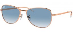 Gafas de Sol - Ray-Ban® - Ray-Ban® RB3733 - 92023F  ROSE GOLD // BLUE GRADIENT ANTIREFLECTION