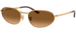 Gafas de Sol - Ray-Ban® - Ray-Ban® RB3734 - 001/M2 GOLD // BROWN GRADIENT POLARIZED