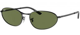 Gafas de Sol - Ray-Ban® - Ray-Ban® RB3734 - 002/B1 BLACK // DARK GREEN ANTIREFLECTION