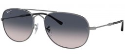 Gafas de Sol - Ray-Ban® - Ray-Ban® RB3735 BAIN BRIDGE - 004/78 GUNMETAL // BLUE GRADIENT POLARIZED