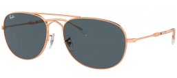 Gafas de Sol - Ray-Ban® - Ray-Ban® RB3735 BAIN BRIDGE - 9202R5  ROSE GOLD // DARK BLUE