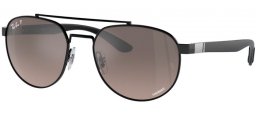 Gafas de Sol - Ray-Ban® - Ray-Ban® RB3736CH - 002/5J BLACK // GREY MIRROR ANTIREFLECTION POLARIZED