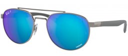 Gafas de Sol - Ray-Ban® - Ray-Ban® RB3736CH - 004/A1 GUNMETAL // GREEN MIRROR BLUE POLARIZED