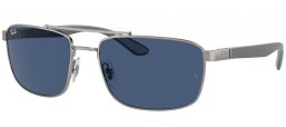 Gafas de Sol - Ray-Ban® - Ray-Ban® RB3737 - 004/80  GUNMETAL // DARK BLUE