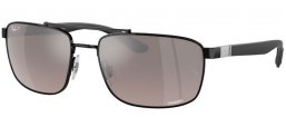 Gafas de Sol - Ray-Ban® - Ray-Ban® RB3737CH - 002/5J  BLACK // GREY GRADIENT MIRROR SILVER POLARIZED