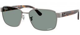 Gafas de Sol - Ray-Ban® - Ray-Ban® RB3751CH - 004/3R GUNMETAL // LIGHT BLUE POLARIZED