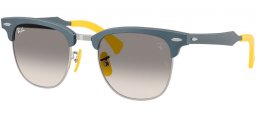 Gafas de Sol - Ray-Ban® - Ray-Ban® RB3807M - F11232  BRUSHED BLUE ON SILVER // GREY GRADIENT TRANSPARENT