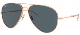 Gafas de Sol - Ray-Ban® - Ray-Ban® RB3825 OLD AVIATOR - 9202R5  ROSE GOLD // BLUE