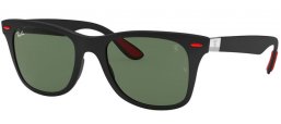 Gafas de Sol - Ray-Ban® - Ray-Ban® RB4195M FERRARI - F60271 BLACK // GREEN