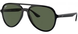 Gafas de Sol - Ray-Ban® - Ray-Ban® RB4376 - 601/71 BLACK // DARK GREEN