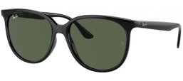 Gafas de Sol - Ray-Ban® - Ray-Ban® RB4378 - 601/71 BLACK // DARK GREEN