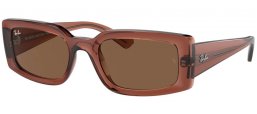 Lunettes de soleil - Ray-Ban® - Ray-Ban® RB4395 KILIANE - 667873  TRANSPARENT BROWN // DARK BROWN