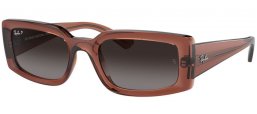 Gafas de Sol - Ray-Ban® - Ray-Ban® RB4395 KILIANE - 6678T3  TRANSPARENT BROWN //  GREY GRADIENT POLARIZED