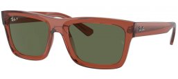 Gafas de Sol - Ray-Ban® - Ray-Ban® RB4396 WARREN - 66789A  TRANSPARENT BROWN // DARK GREEN POLARIZED