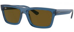 Gafas de Sol - Ray-Ban® - Ray-Ban® RB4396 WARREN - 668073  TRANSPARENT DARK BLUE // DARK BROWN