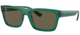 Gafas de Sol - Ray-Ban® - Ray-Ban® RB4396 WARREN - 6681/3 TRANSPARENT GREEN // BROWN