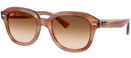 Gafas de Sol - Ray-Ban® - Ray-Ban® RB4398 ERIK - 140351  STRIPED BROWN // BROWN GRADIENT TRANSPARENT