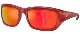 Gafas de Sol - Ray-Ban® - Ray-Ban® RB4405M - F6236Q  RED ON BLACK // ORANGE MIRROR